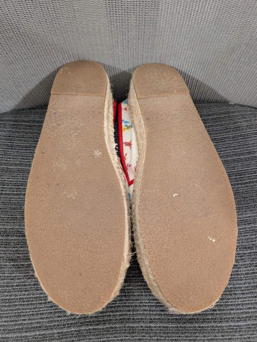 Johnny Was Andra Floral Embroidered Espadrille Flats Size 8 Boho Slip-On
